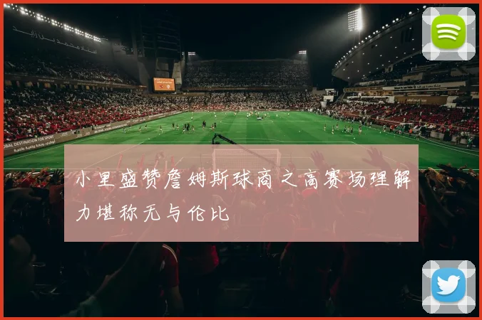 小里盛赞詹姆斯球商之高赛场理解力堪称无与伦比